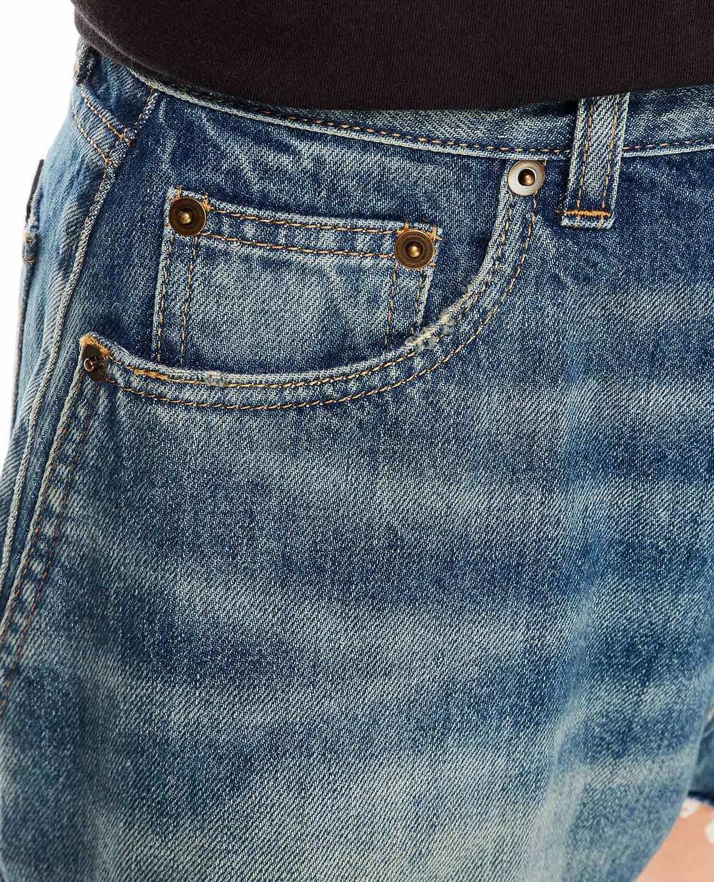 Джинсовые шорты Saint Laurent 652530-Y30AC, синий цвет • Купить в интернет-магазине Kameron