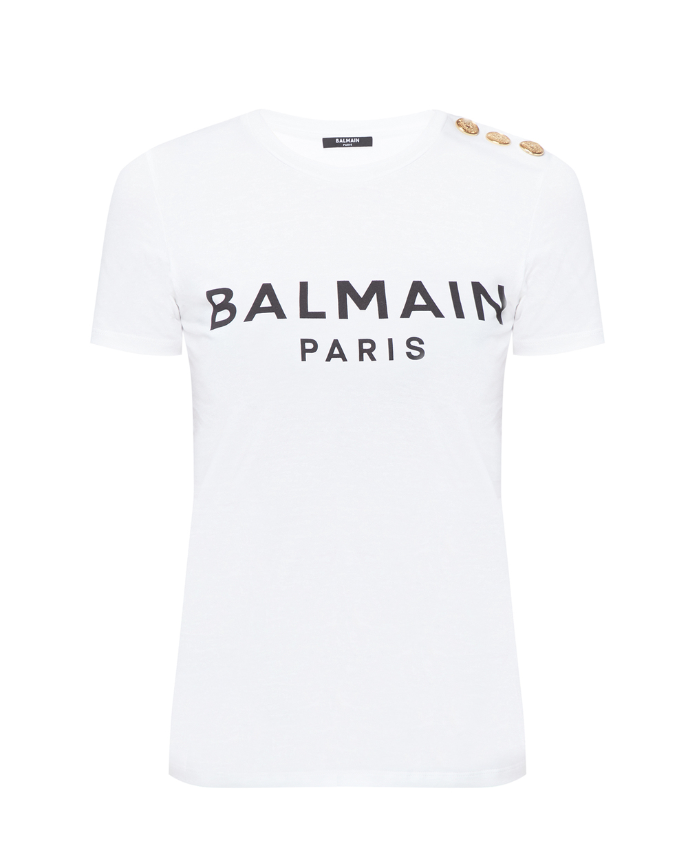 Футболка Balmain AF1EF005BB02, білий колір • Купити в інтернет-магазині Kameron