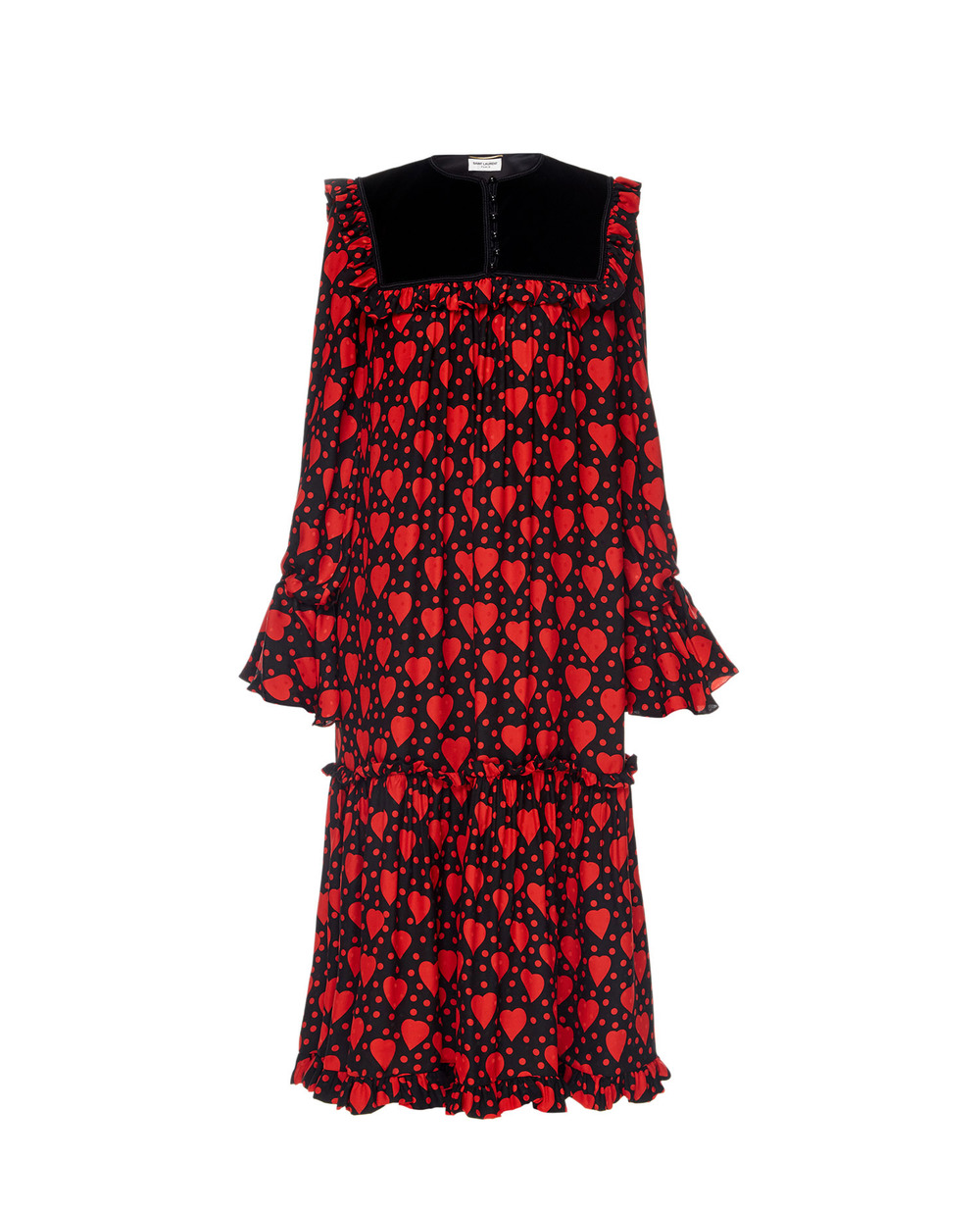 Шелковое платье Saint Laurent 660912-Y5D46 — Kameron