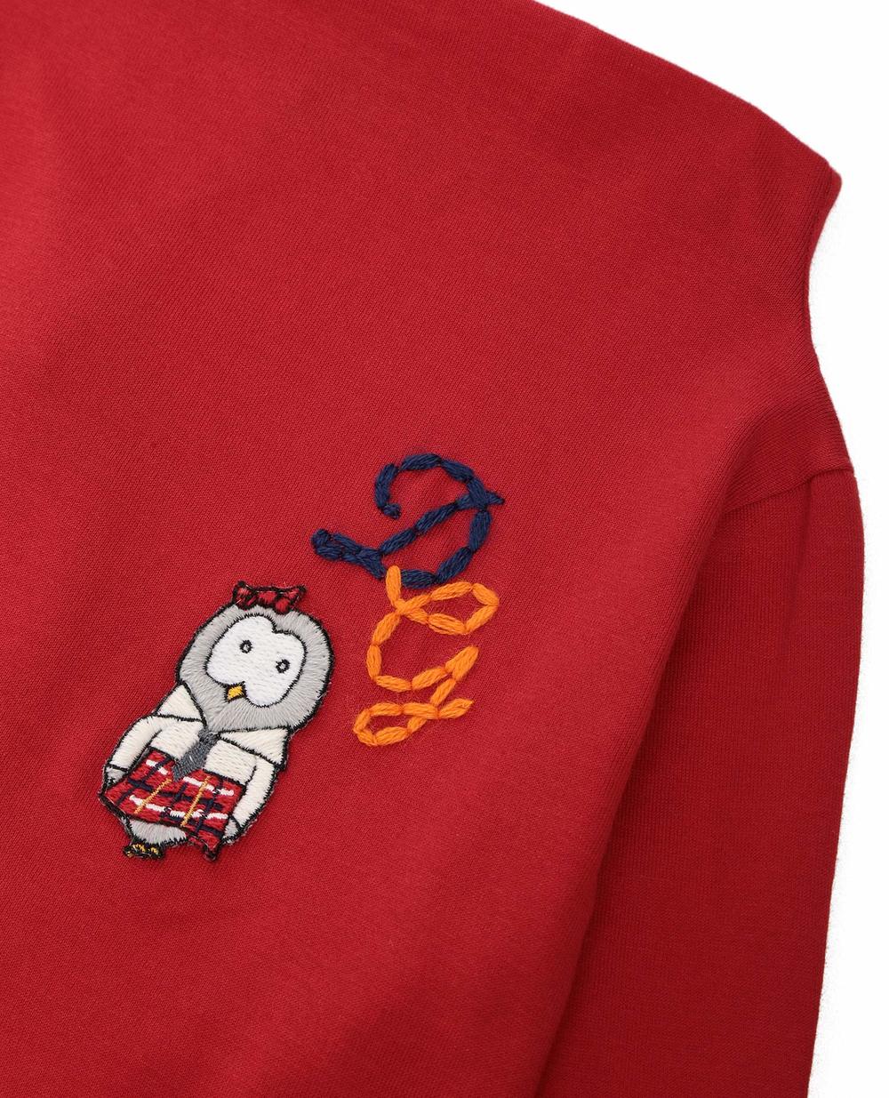 Детский гольф Dolce&Gabbana Kids L5JTBA-G7TIM-B, красный цвет • Купить в интернет-магазине Kameron