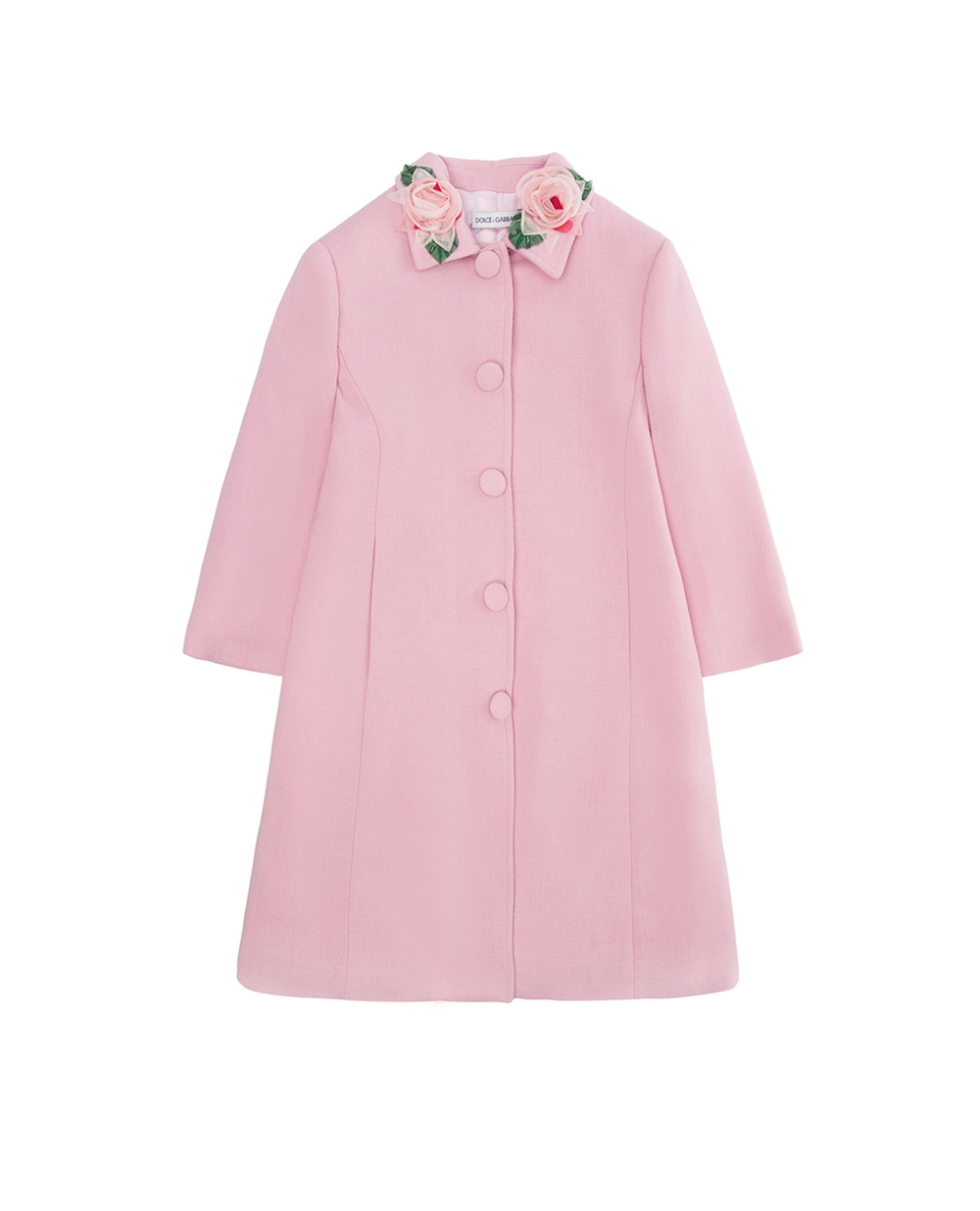 Детское пальто Dolce&Gabbana Kids L53C76-FUBD2-B, розовый цвет • Купить в интернет-магазине Kameron