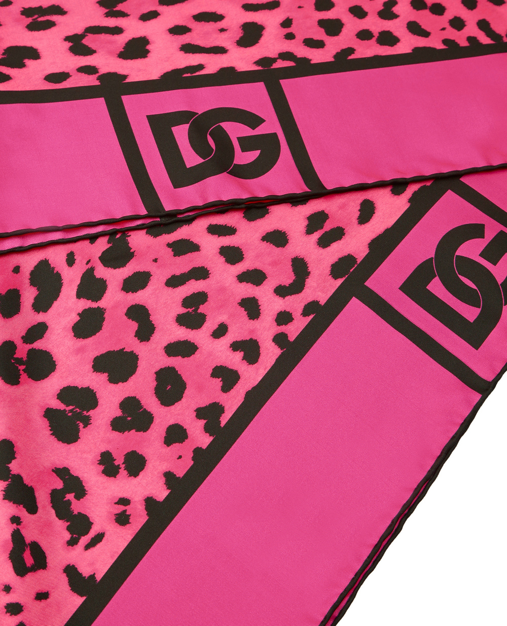 шовкова хустинка Dolce&Gabbana FN090R-G0TGK, рожевий колір • Купити в інтернет-магазині Kameron