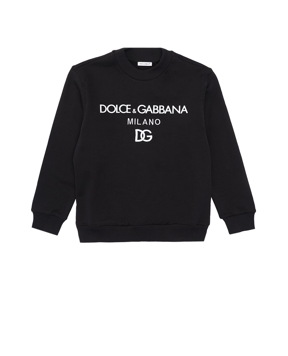 Детский свитшот (костюм) Dolce&Gabbana Kids L4JWDO-G7CC9-B, черный цвет • Купить в интернет-магазине Kameron