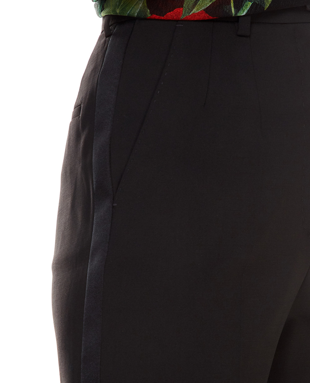 Вовняні штани Dolce&Gabbana FTB72T-FUBAJ, чорний колір • Купити в інтернет-магазині Kameron