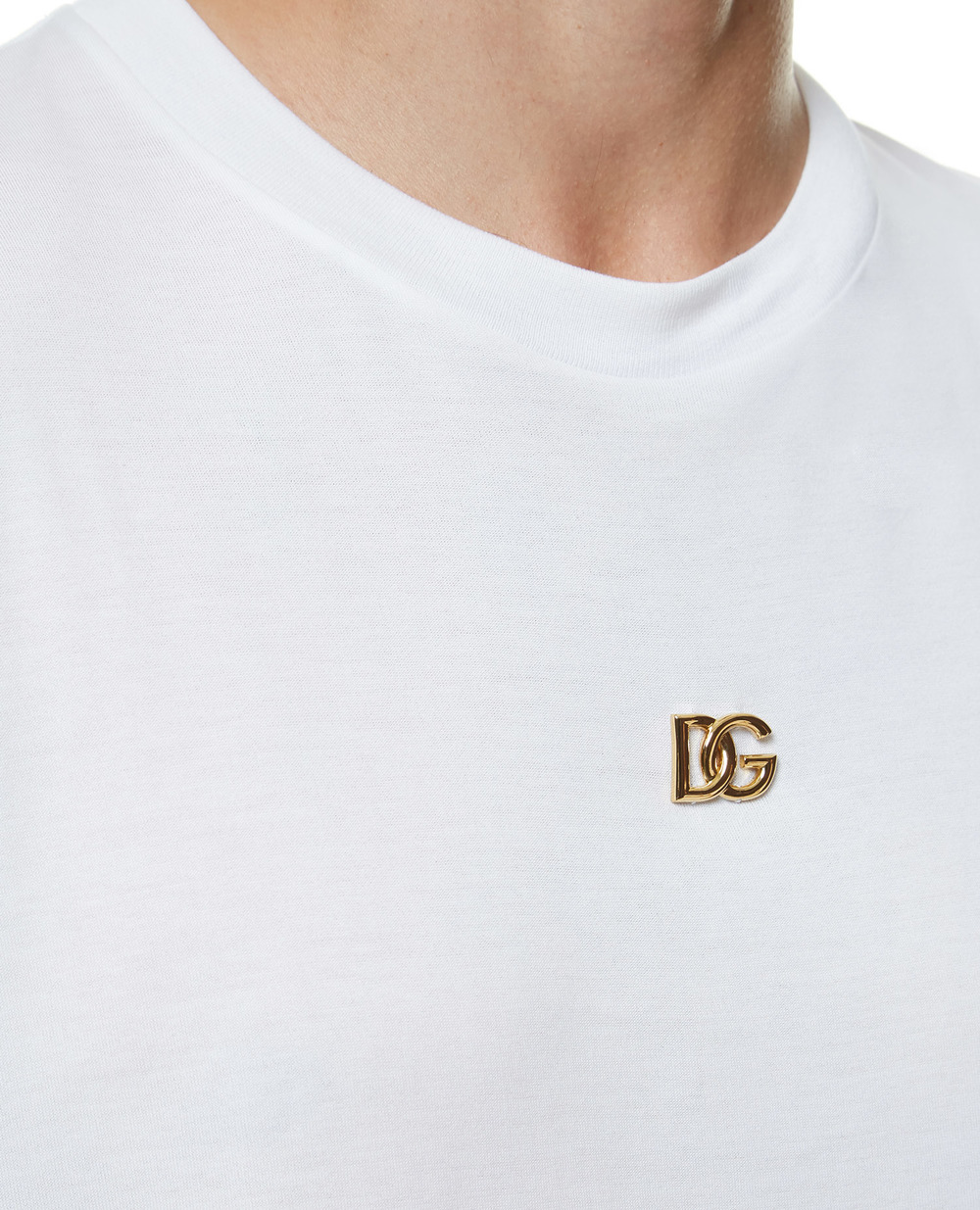 Футболка Dolce&Gabbana G8NC5Z-G7A0W, білий колір • Купити в інтернет-магазині Kameron