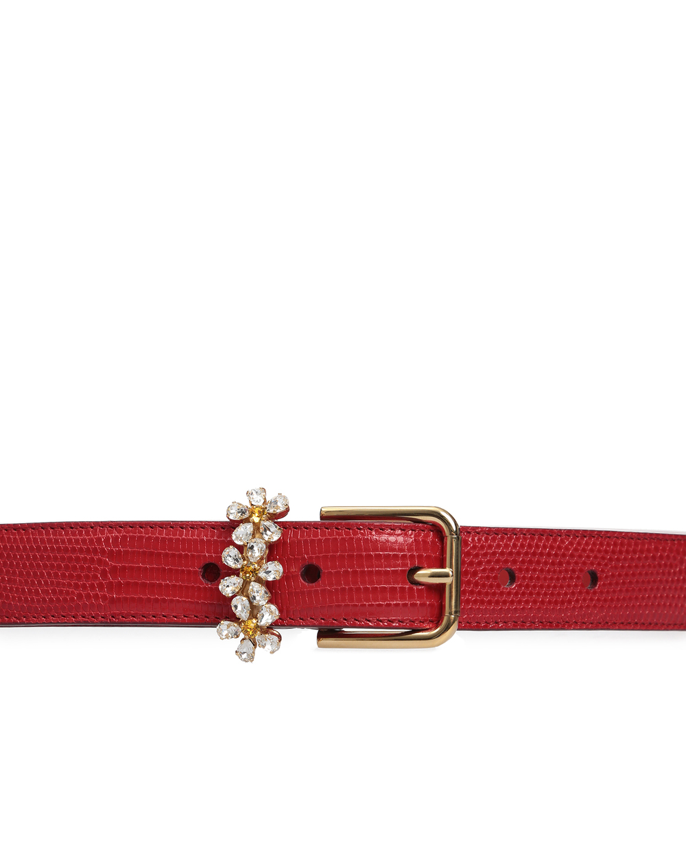 Кожаный ремень Dolce&Gabbana BE1211-A1095, красный цвет • Купить в интернет-магазине Kameron