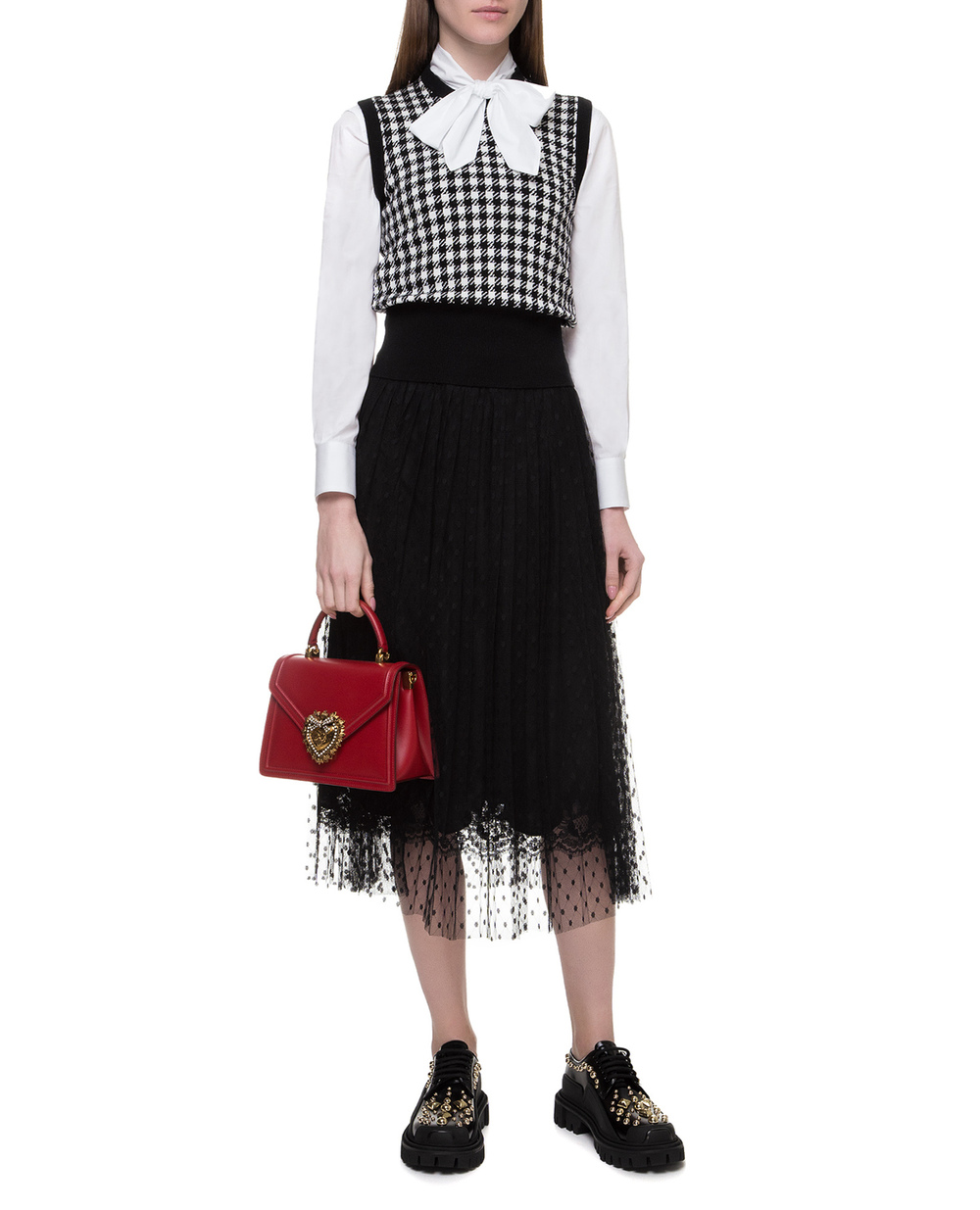Кашемировый жилет Dolce&Gabbana FX605T-JAWTJ, черный цвет • Купить в интернет-магазине Kameron