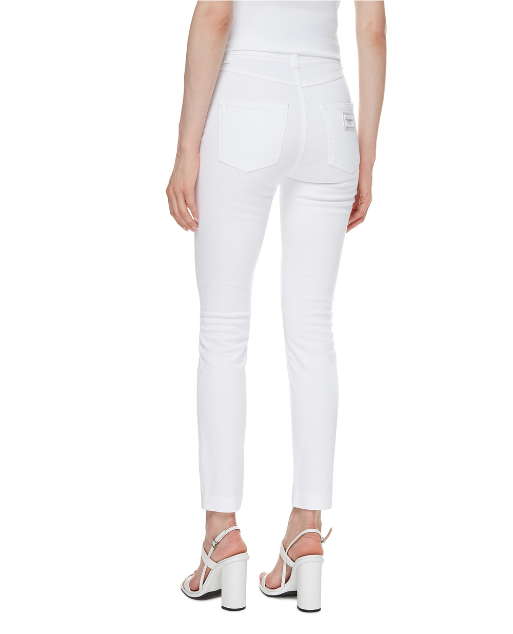 Джинси fit Audrey Dolce&Gabbana FTAH6D-G899M, білий колір • Купити в інтернет-магазині Kameron