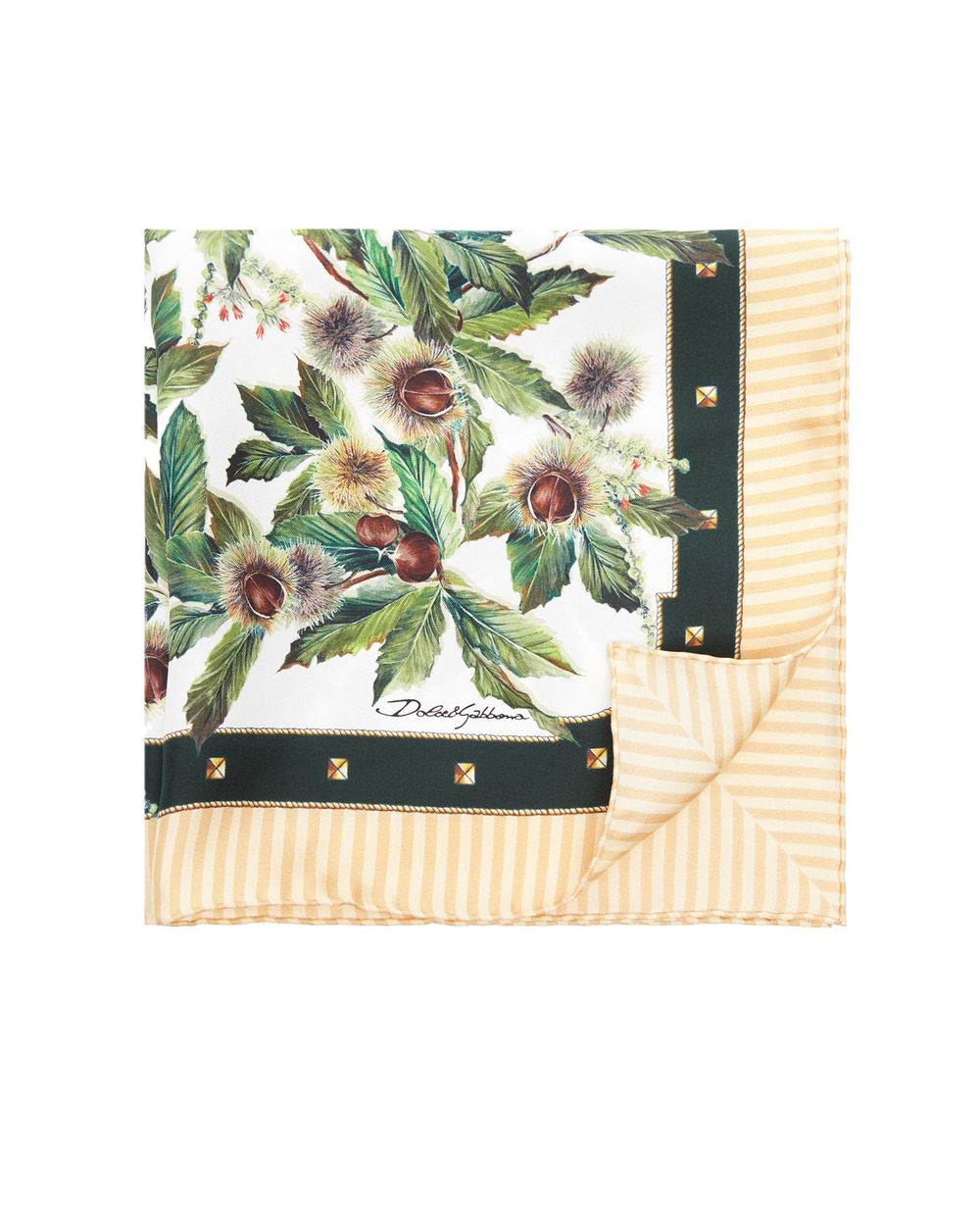 Шелковый платок Dolce&Gabbana FN093R-GDW04, разноцветный цвет • Купить в интернет-магазине Kameron