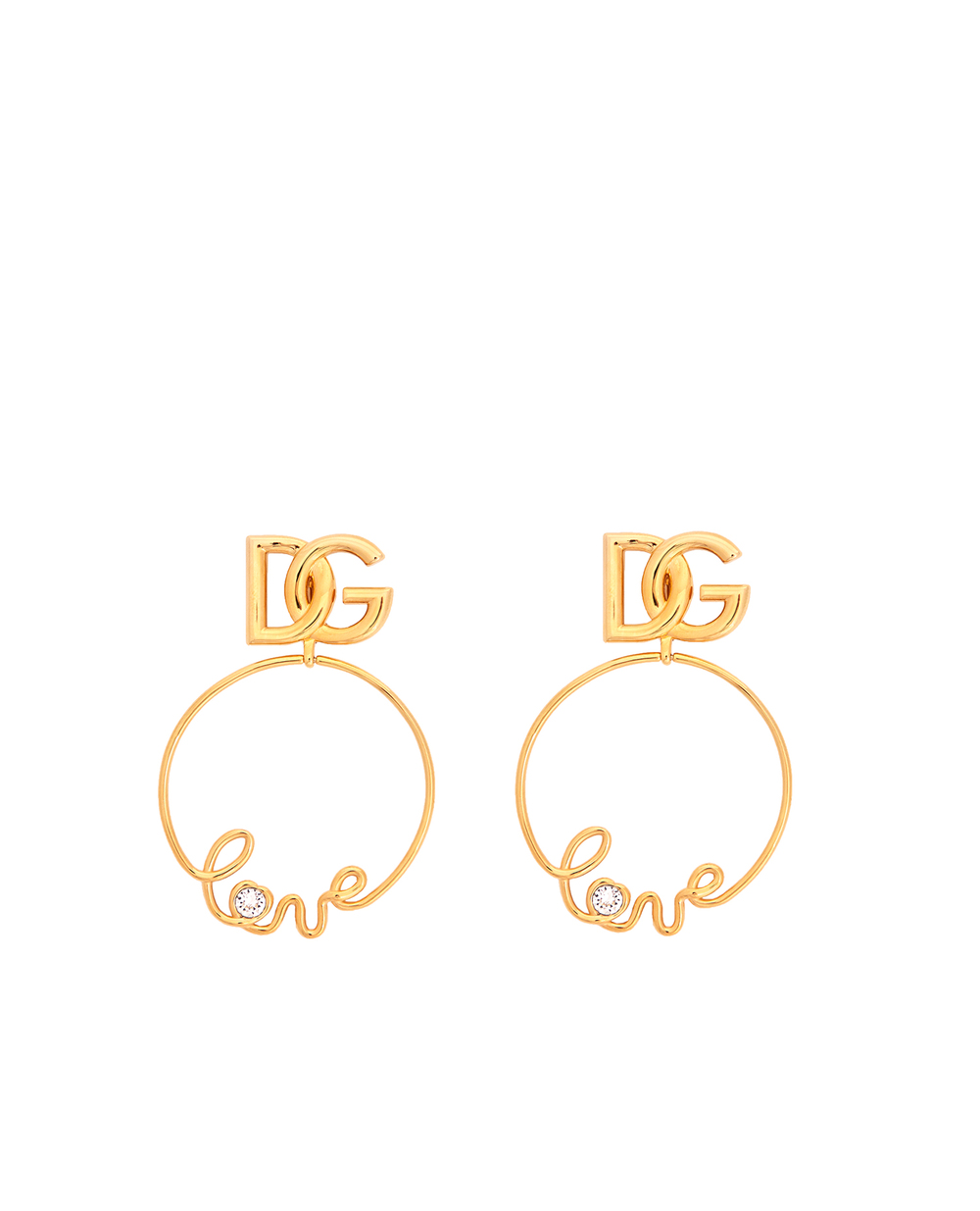Клипсы Dolce&Gabbana WEP2L8-W1111, золотой цвет • Купить в интернет-магазине Kameron
