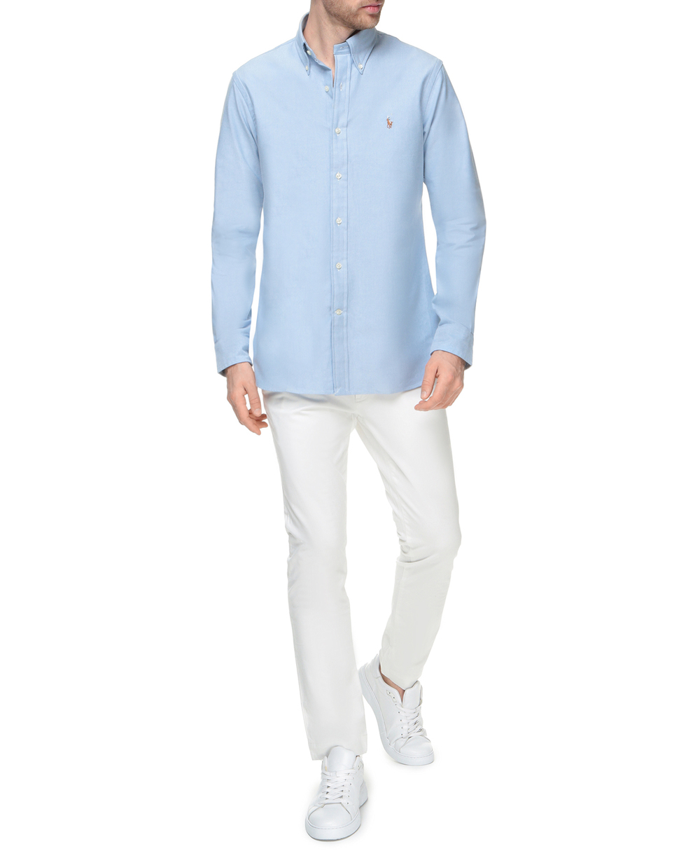 Рубашка Polo Ralph Lauren 712722224001, голубой цвет • Купить в интернет-магазине Kameron