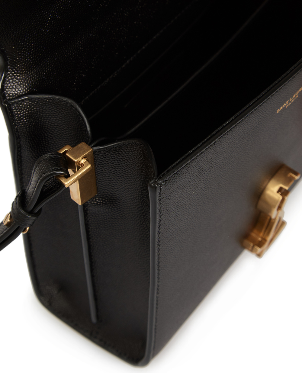 Кожаная сумка Cassandra Mini Saint Laurent 623930-BOW0W-, черный цвет • Купить в интернет-магазине Kameron