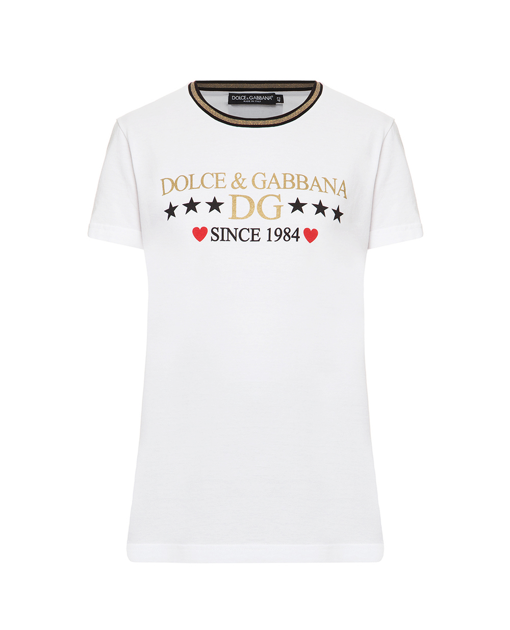 Футболка Dolce&Gabbana F8H32T-G7TBM, белый цвет • Купить в интернет-магазине Kameron