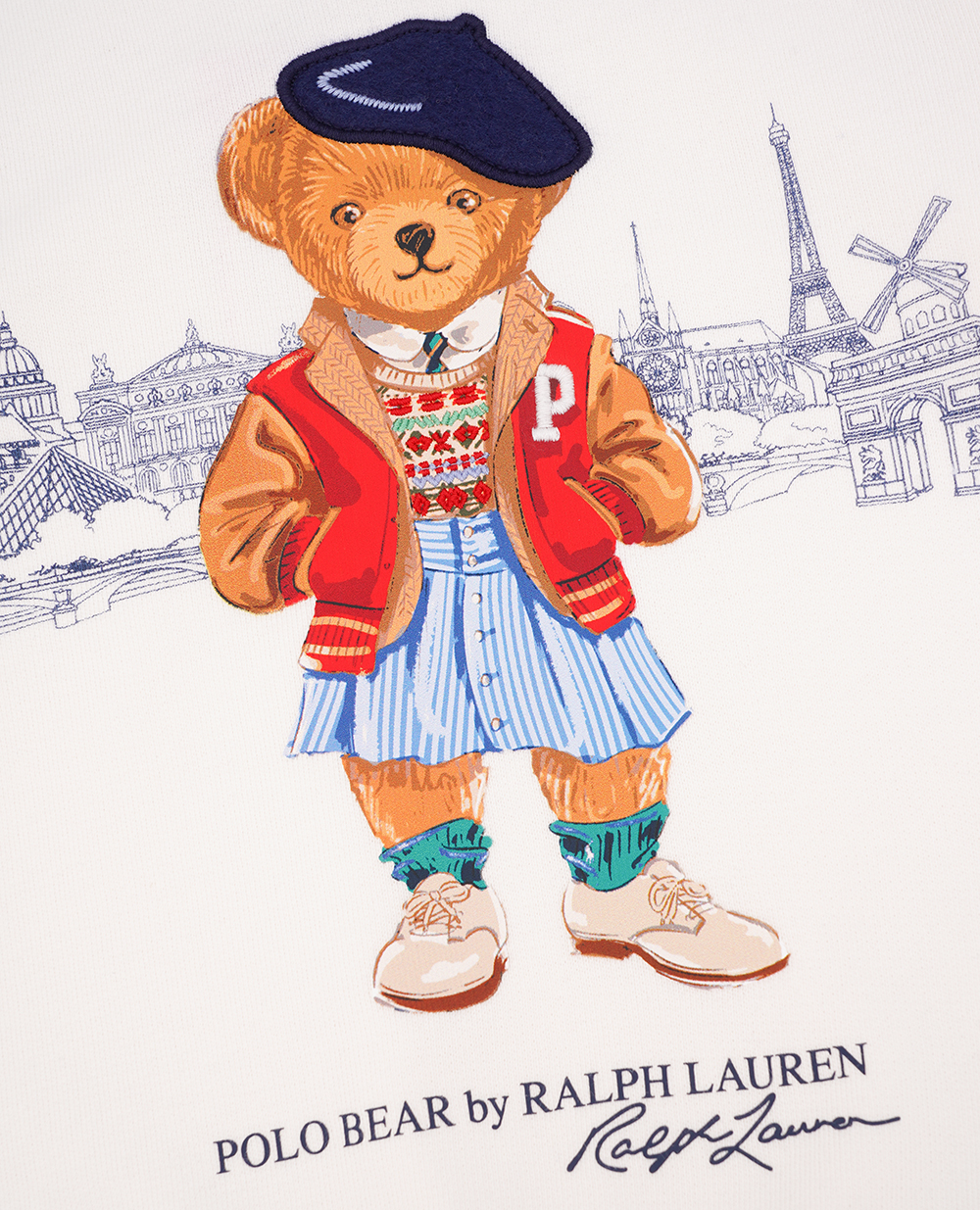 Детский свитшот Polo Bear Polo Ralph Lauren Kids 313934976001, белый цвет • Купить в интернет-магазине Kameron