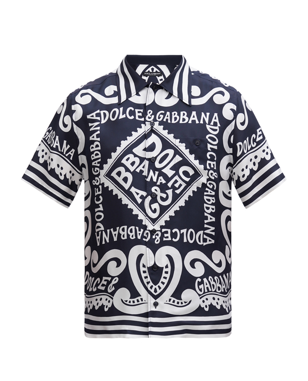 Рубашка Dolce&Gabbana G5JH9T-HI1QD, темно-синий цвет • Купить в интернет-магазине Kameron