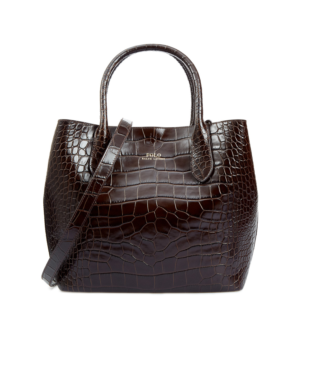 Шкіряна сумка Polo Ralph Lauren 428751507004, коричневий колір • Купити в інтернет-магазині Kameron