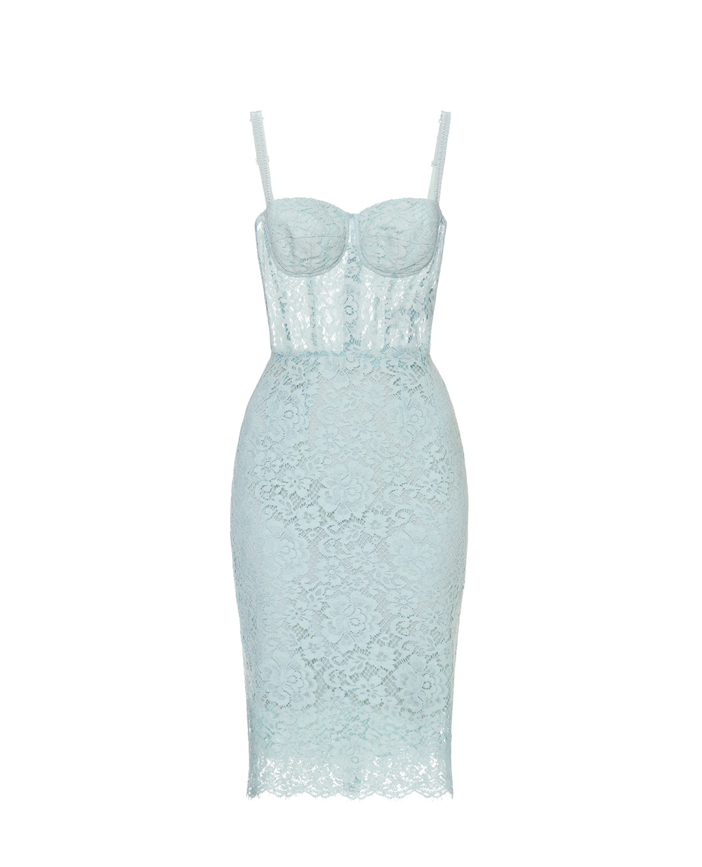 Платье Dolce&Gabbana F6I6NT-HLMEA, ментоловый цвет • Купить в интернет-магазине Kameron