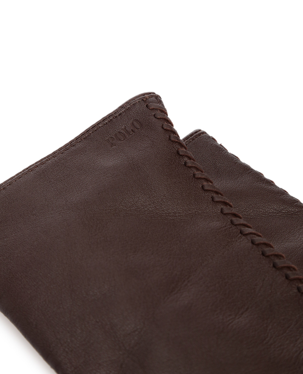 Шкіряні рукавички Polo Ralph Lauren 455731034002, коричневий колір • Купити в інтернет-магазині Kameron