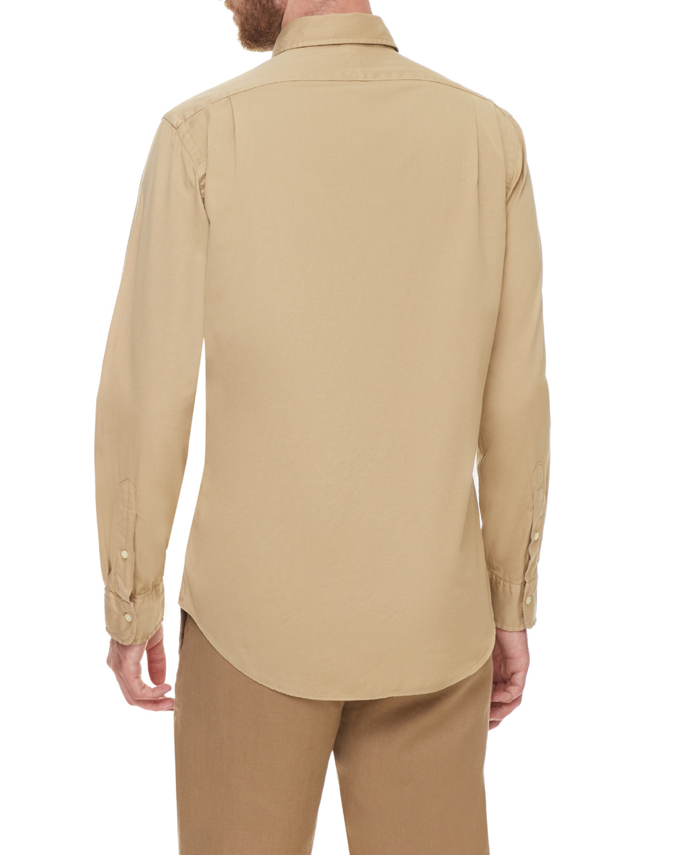 Рубашка Polo Ralph Lauren 710829423007, бежевый цвет • Купить в интернет-магазине Kameron