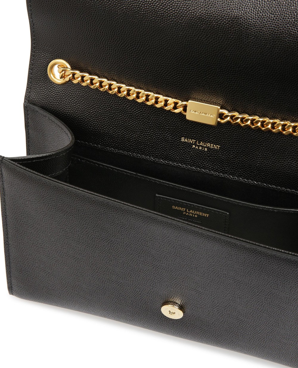 Кожаная сумка Kate Medium Saint Laurent 364021-BOW0J-, черный цвет • Купить в интернет-магазине Kameron