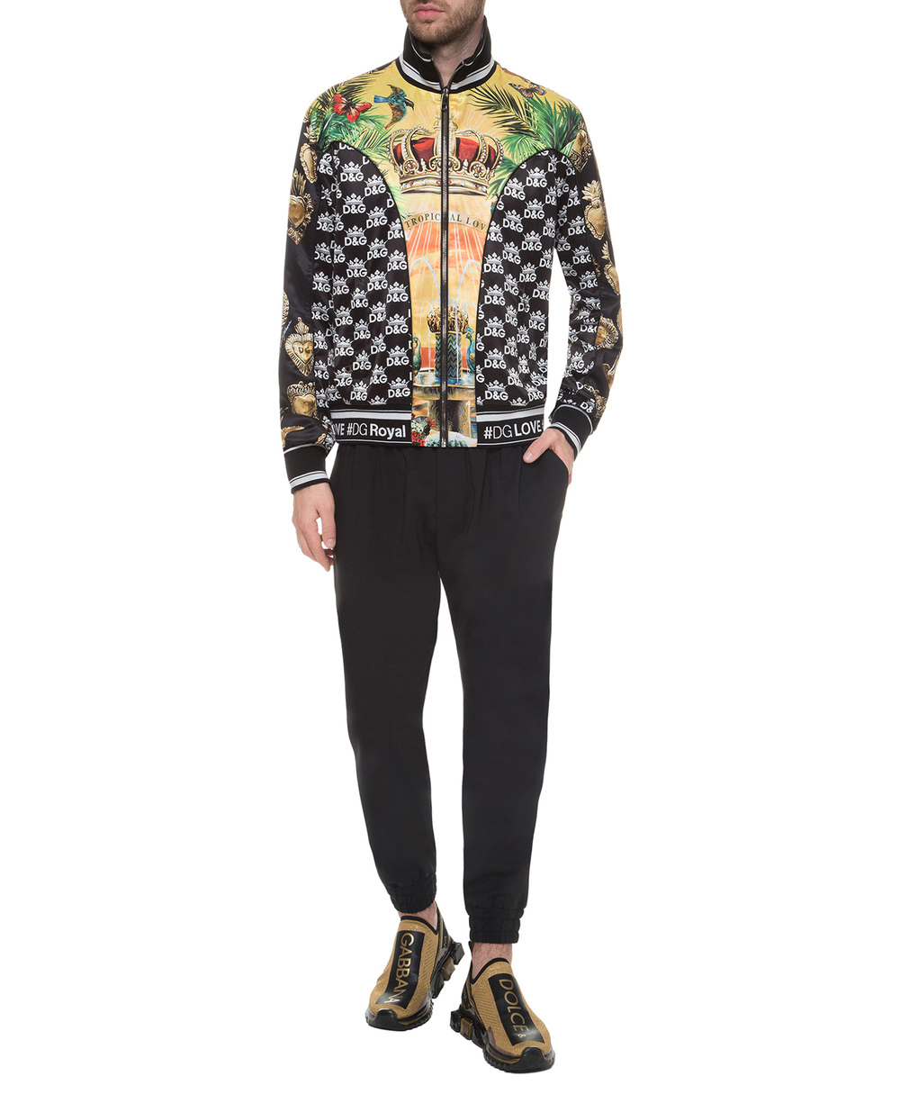Вовняні джогери Dolce&Gabbana GYNUET-FUBEC, чорний колір • Купити в інтернет-магазині Kameron