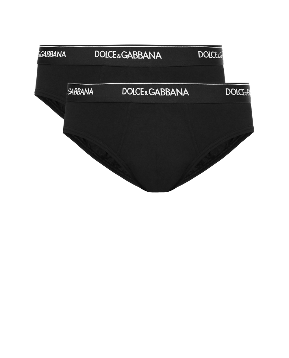 Слипы (2 шт) Dolce&Gabbana M9C03J-FUGIW, черный цвет • Купить в интернет-магазине Kameron