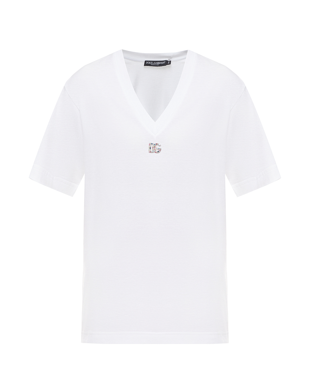 Футболка Dolce&Gabbana F8M65Z-G7B3U, белый цвет • Купить в интернет-магазине Kameron