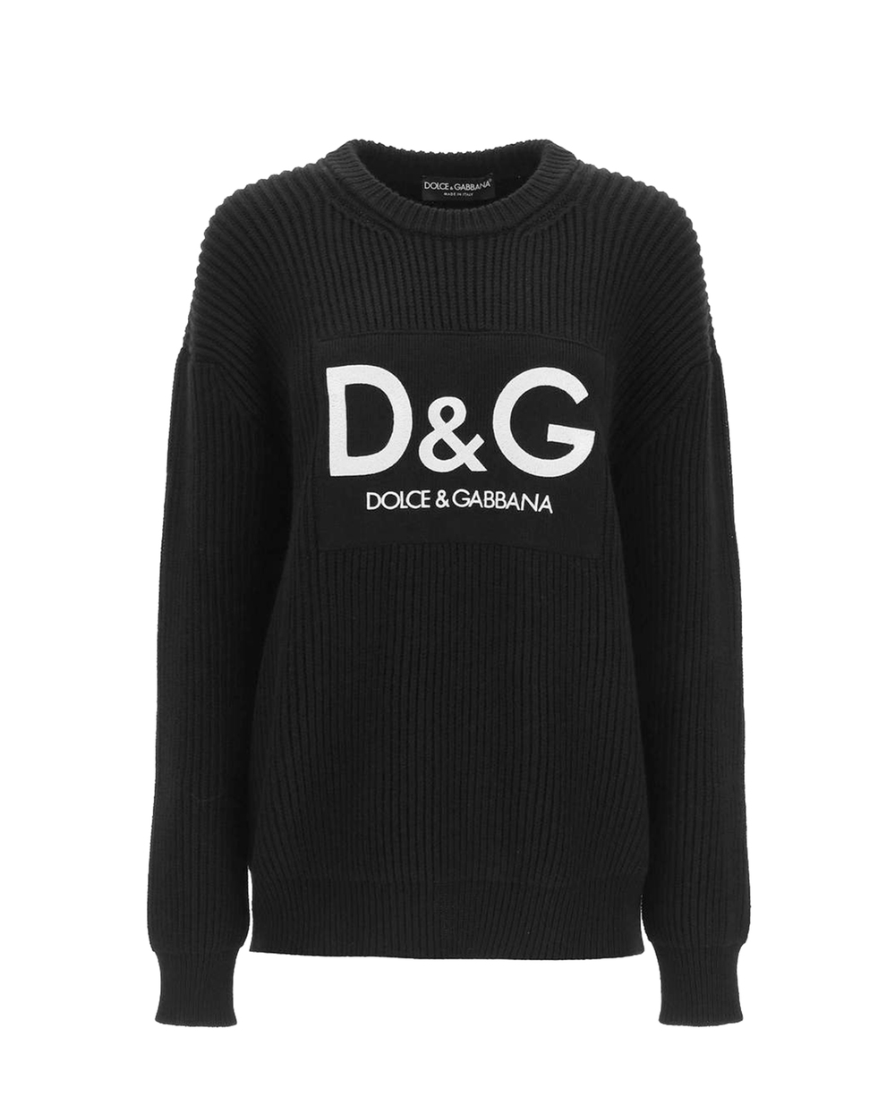 Шерстяной свитер Dolce&Gabbana FX243Z-JBVG5, черный цвет • Купить в интернет-магазине Kameron