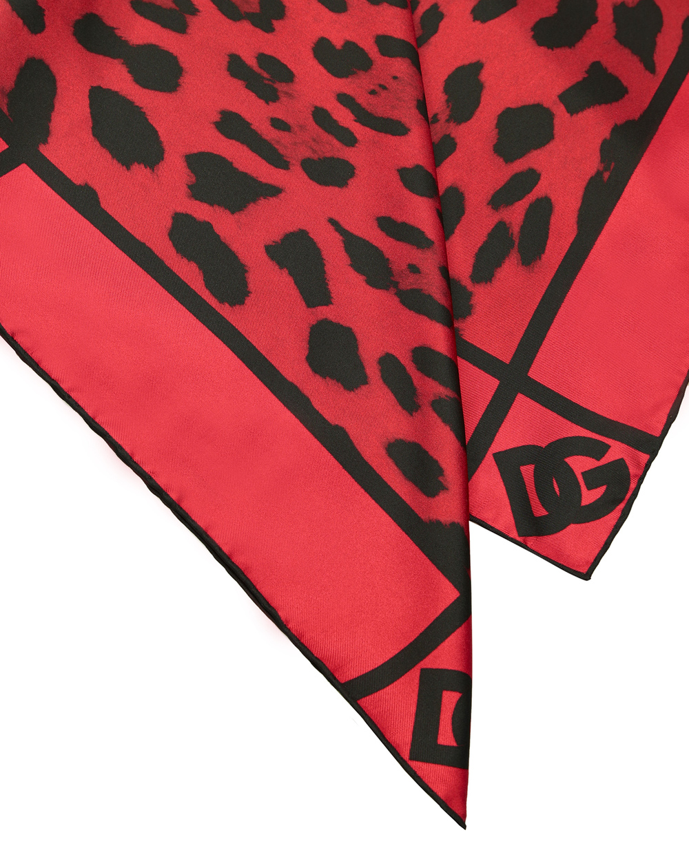 Шелковый платок Dolce&Gabbana FN092R-G0TGK, красный цвет • Купить в интернет-магазине Kameron
