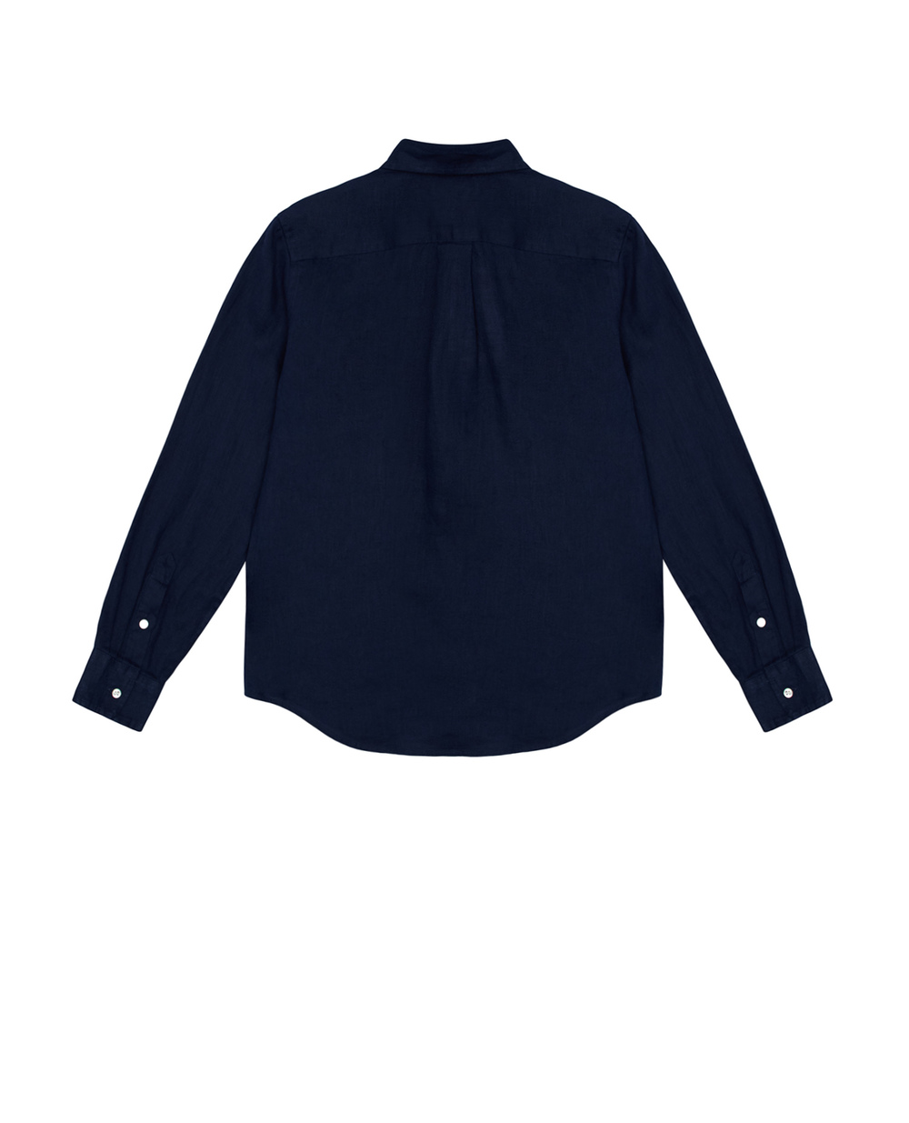 Дитяча льняна сорочка Polo Ralph Lauren Kids 323865270006, темно синій колір • Купити в інтернет-магазині Kameron