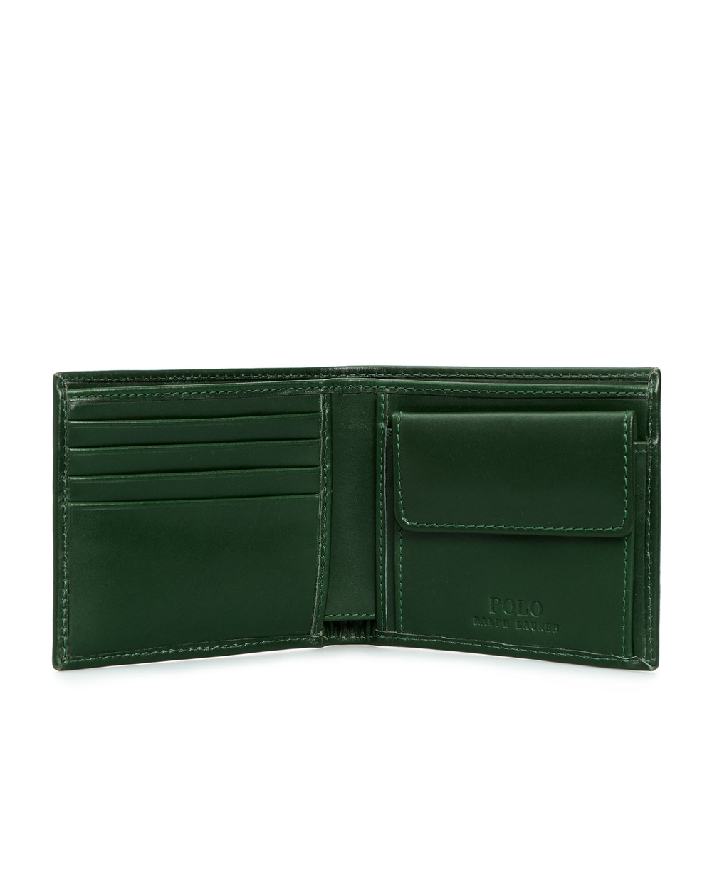 Шкіряний гаманець Polo Ralph Lauren 405851431001, зелений колір • Купити в інтернет-магазині Kameron