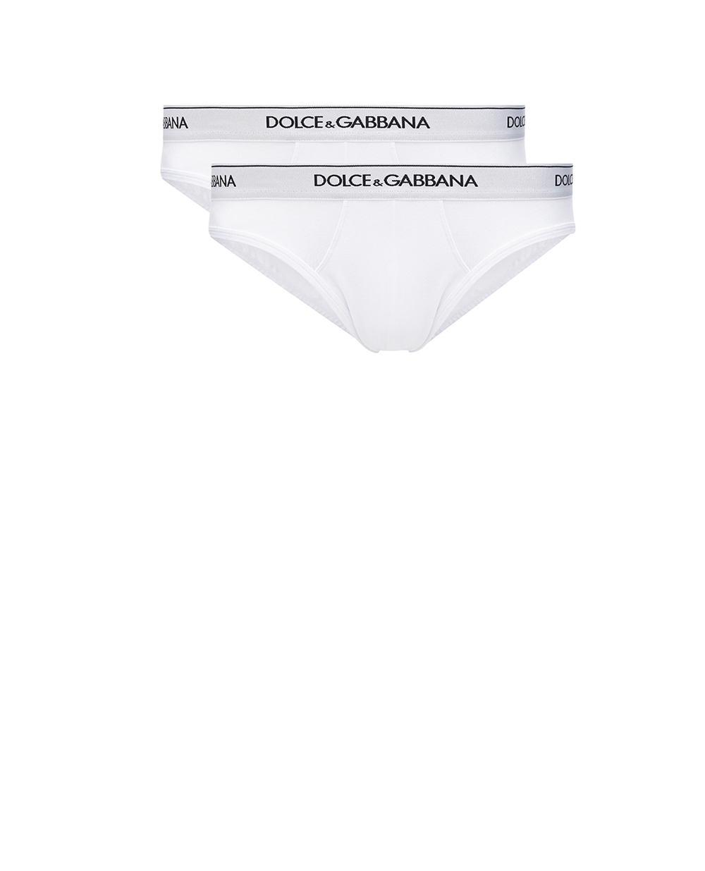 Брифы (2 шт.) Dolce&Gabbana M9C03J-ONN95, белый цвет • Купить в интернет-магазине Kameron