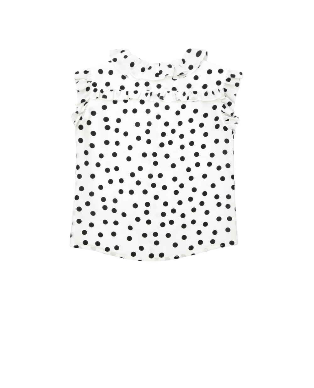 Шелковая блуза Dolce&Gabbana Kids L52S76-FS1RI-S, белый цвет • Купить в интернет-магазине Kameron