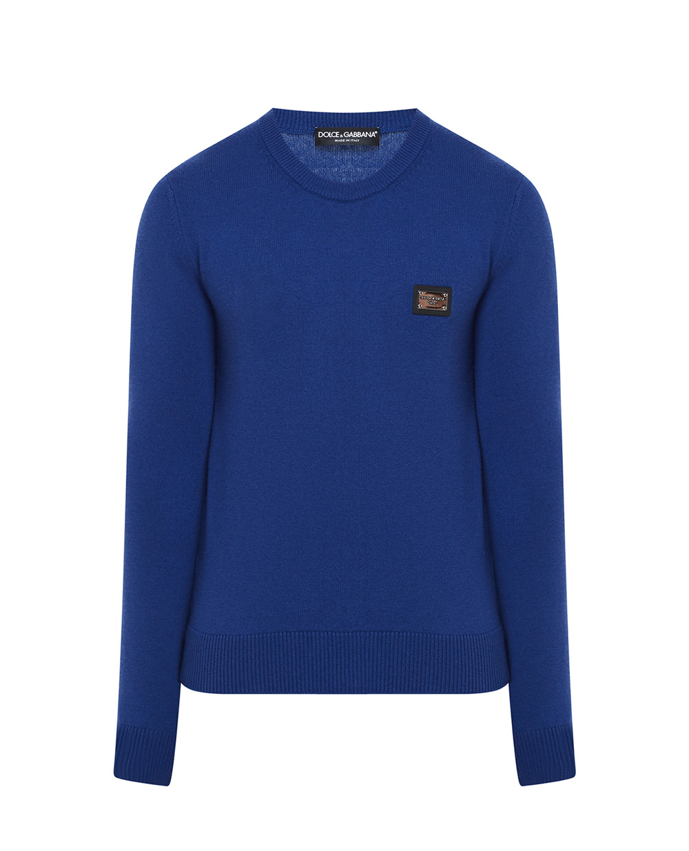 Шерстяной джемпер Dolce&Gabbana GXO39T-JEMQ4, синий цвет • Купить в интернет-магазине Kameron