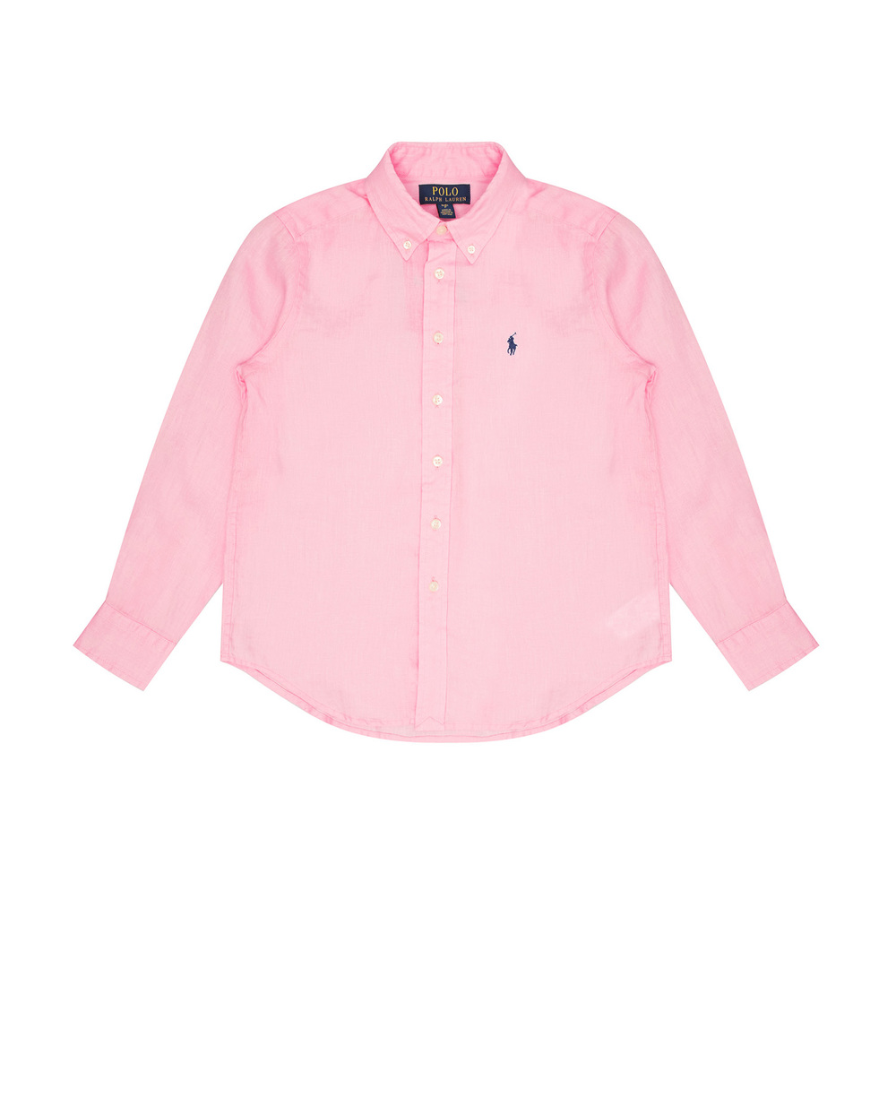 Дитяча льняна сорочка Polo Ralph Lauren Kids 322865270004, рожевий колір • Купити в інтернет-магазині Kameron