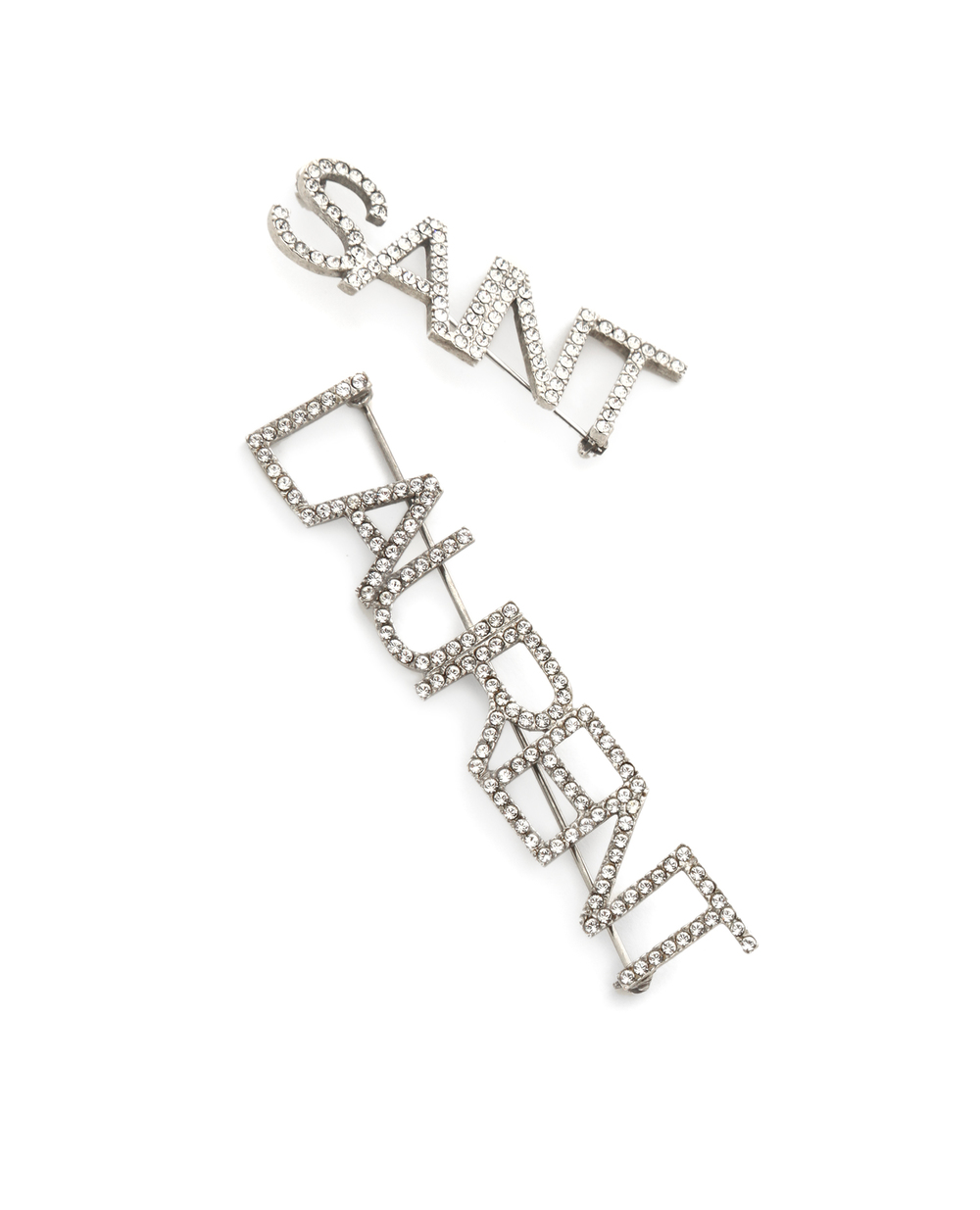 Брошка Saint Laurent 586493-Y1526, срібний колір • Купити в інтернет-магазині Kameron