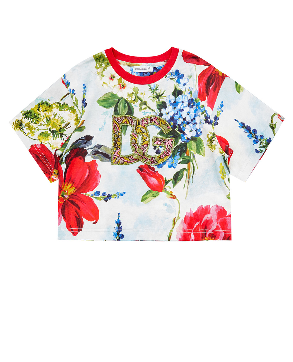 Футболка Dolce&Gabbana Kids L5JTIJ-HS7HD-B, різнокольоровий колір • Купити в інтернет-магазині Kameron