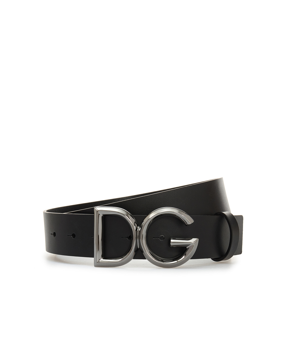 Шкіряний ремінь Dolce&Gabbana BC4369-AV479, чорний колір • Купити в інтернет-магазині Kameron