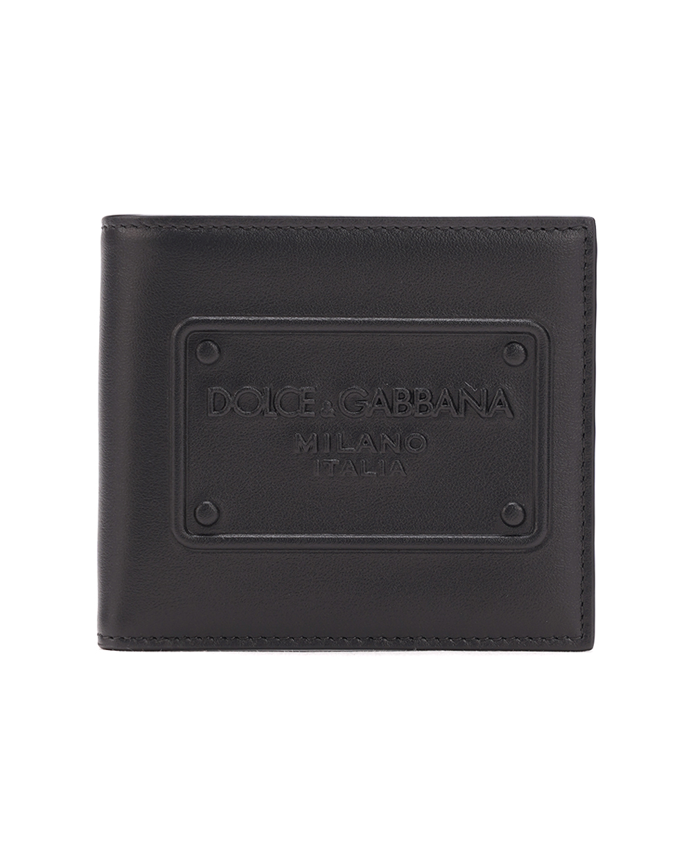 Кожаное портмоне Dolce&Gabbana BP1321-AG218, черный цвет • Купить в интернет-магазине Kameron
