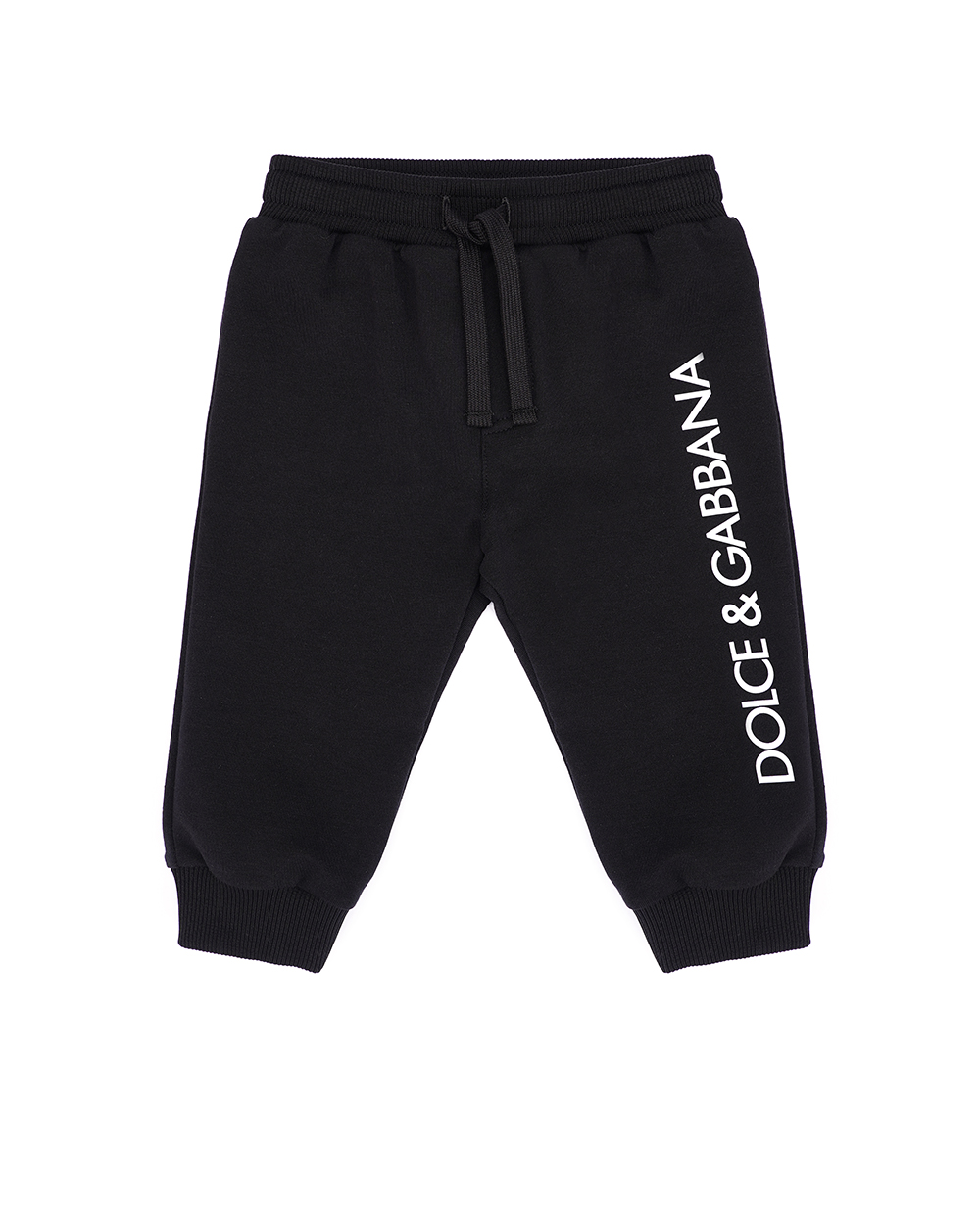 Детские спортивные брюки (костюм) Dolce&Gabbana Kids L1JPIG-G7KU7, черный цвет • Купить в интернет-магазине Kameron