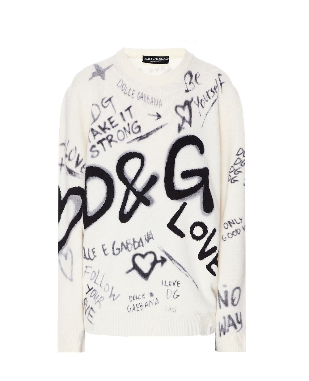 Свитер Dolce&Gabbana FXD08T-JBVK7, белый цвет • Купить в интернет-магазине Kameron