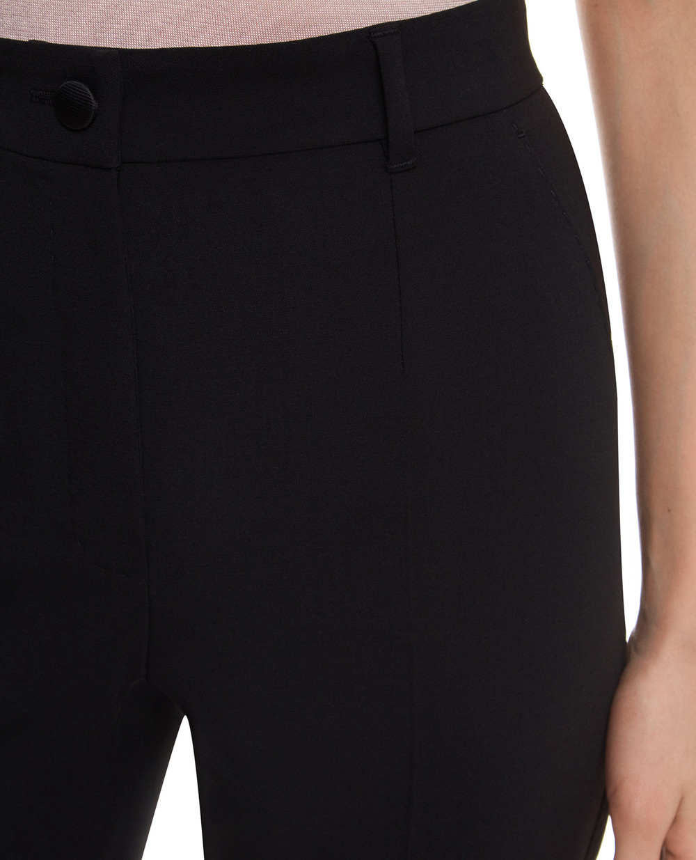 Вовняні штани Dolce&Gabbana FTAM2T-FUBAJ, чорний колір • Купити в інтернет-магазині Kameron