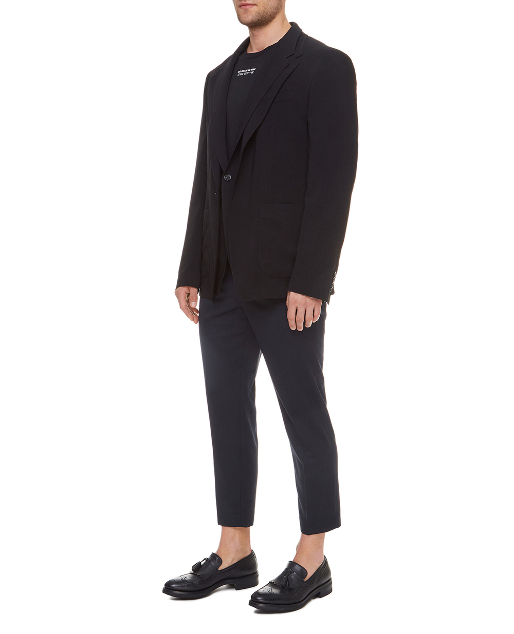 Вовняний блейзер Dolce&Gabbana G2PK8T-FU2MM, чорний колір • Купити в інтернет-магазині Kameron