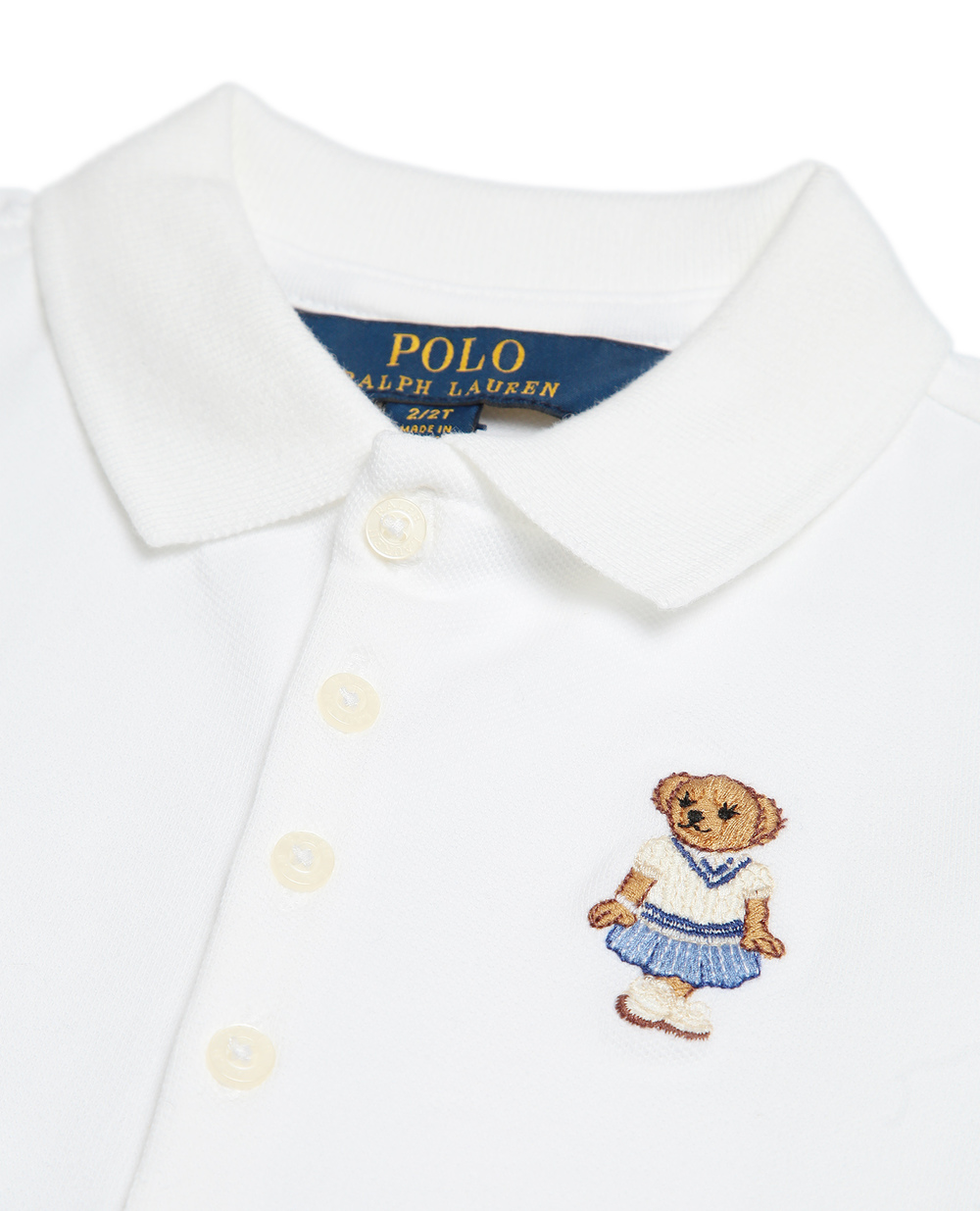 Поло Polo Ralph Lauren Kids 313743489001, белый цвет • Купить в интернет-магазине Kameron