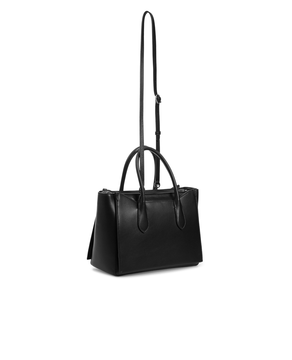 Шкіряна сумка Polo Ralph Lauren 428765941001, чорний колір • Купити в інтернет-магазині Kameron