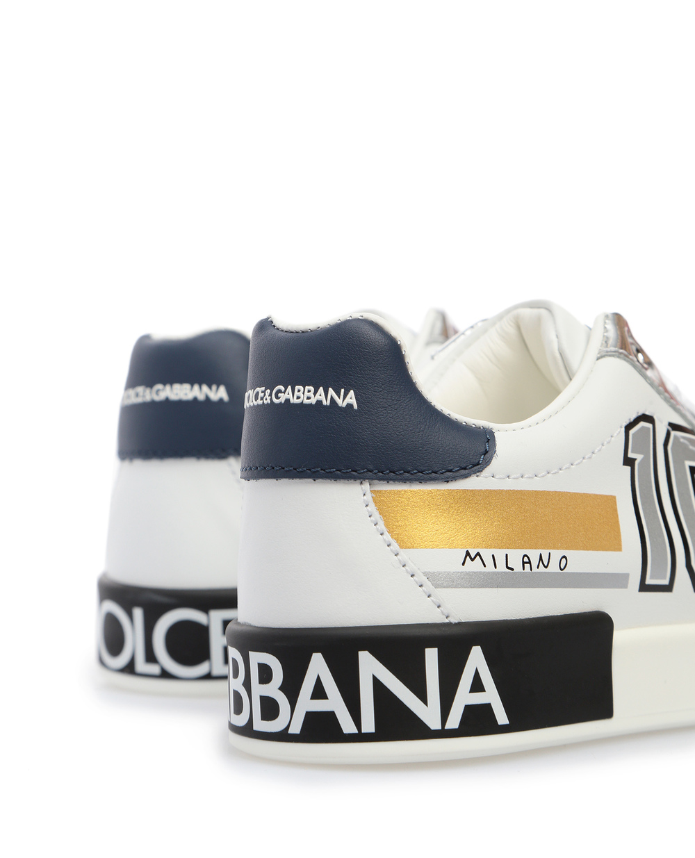 Кожаные сникеры Dolce&Gabbana DA0678-AA349-M, белый цвет • Купить в интернет-магазине Kameron