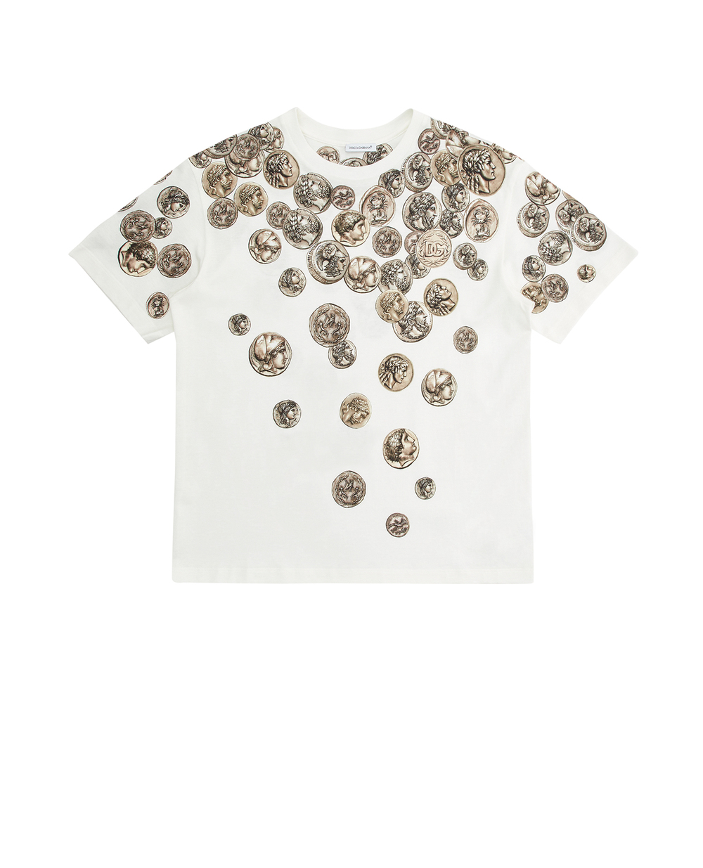 Детская футболка Dolce&Gabbana Kids L4JTEY-G7J8G-B, белый цвет • Купить в интернет-магазине Kameron
