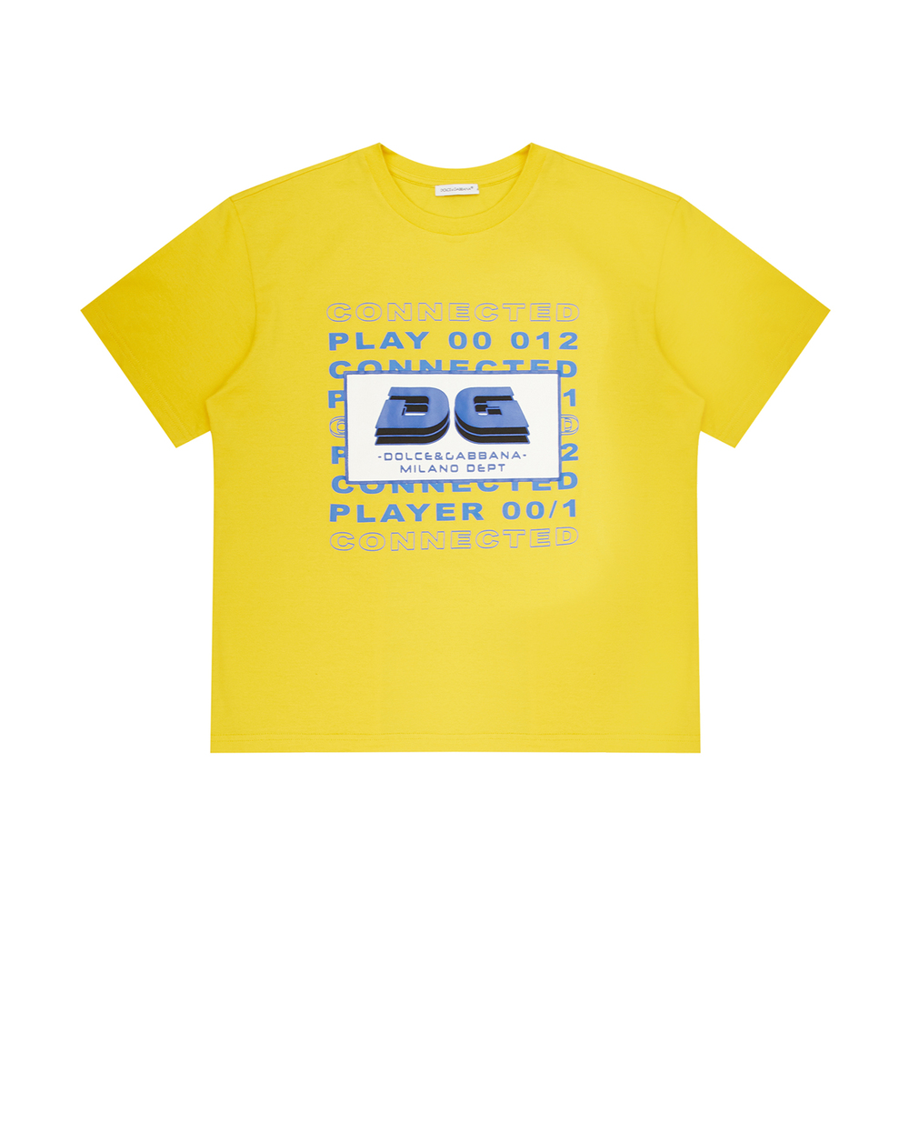 Детская футболка Dolce&Gabbana Kids L4JTEY-G7H3I-S, желтый цвет • Купить в интернет-магазине Kameron