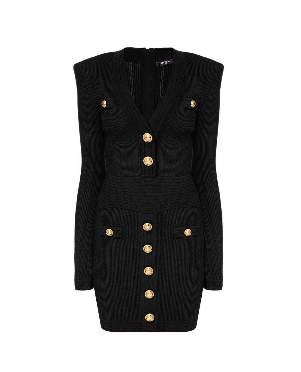 Сукня Balmain YF1R8060KB00, чорний колір • Купити в інтернет-магазині Kameron