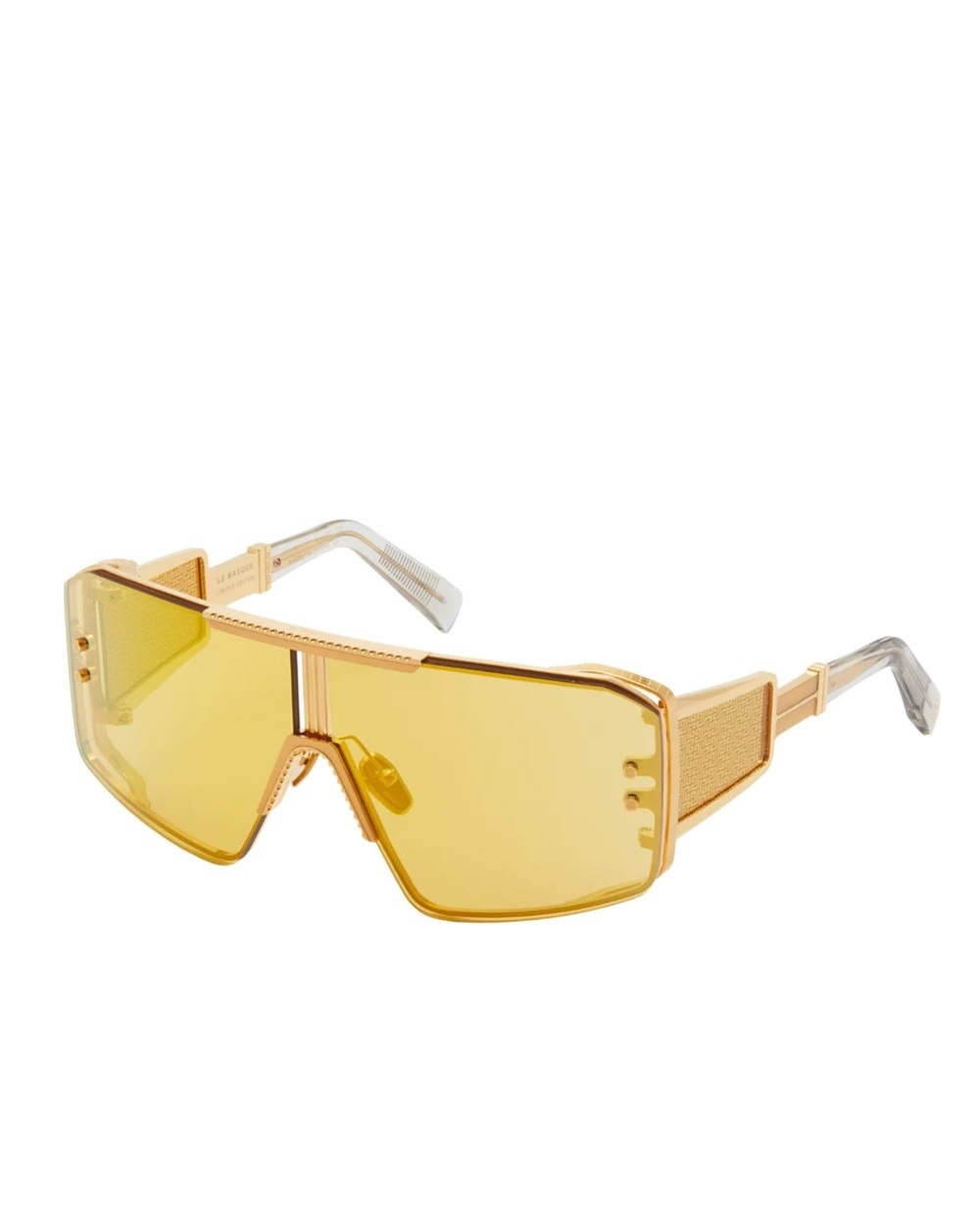 Солнцезащитные очки Le Masque Balmain BPS-146D-147, желтый цвет • Купить в интернет-магазине Kameron